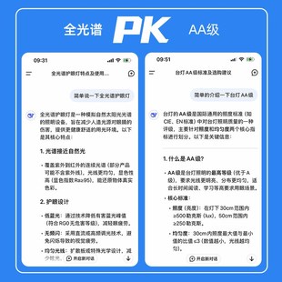 护眼灯管led90度墙角直角墙壁教室专用插电式照明灯全光谱日光灯