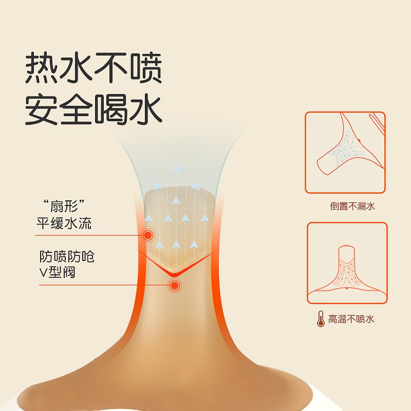 世喜婴儿保温杯外出带吸管杯幼儿童宝宝学饮杯6水杯鸭嘴杯水壶1岁