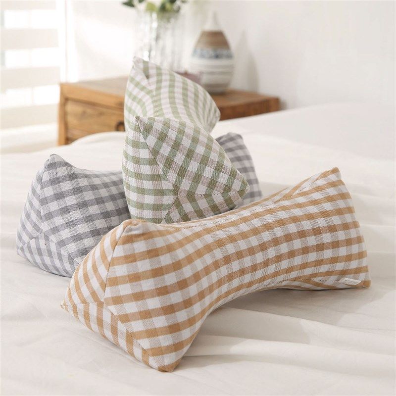 刘大姐推荐老粗布骨头枕荞麦壳三角枕单人护颈枕午休保健枕可拆洗,床上用品,功能枕/保健枕/养生枕,淘宝优惠券,粉丝福利购,淘宝优惠卷