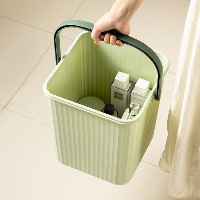 正方形桶塑料桶收纳桶水桶凳可坐洗浴篮手提洗澡洗漱储物桶带盖