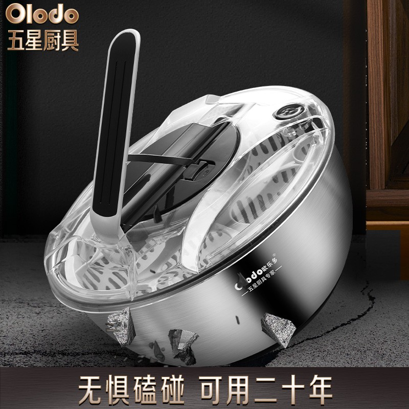 蔬菜脱水器手动甩干机沙拉洗菜盆甩菜器旋转脱水篮果蔬沥去水神器