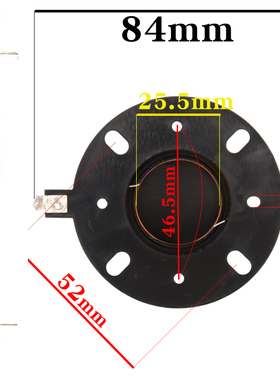 精全维修B1高音音圈25芯圆架黑色透明金银蚕丝卡 25.5mm丝膜音圈