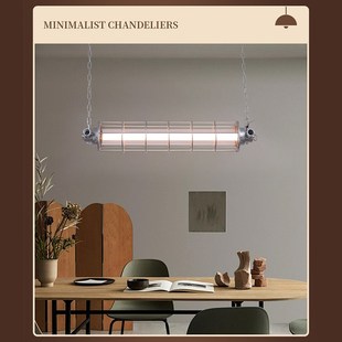 工业风设计工作室服装店咖啡厅吧台长条灯loft店铺商用餐厅吊灯