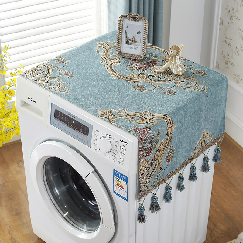 欧式客厅家用双开门冰箱防尘罩盖巾滚筒式洗衣机防尘罩微波炉罩
