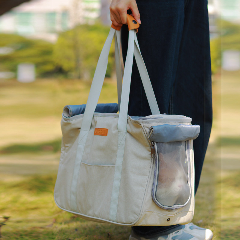 猫包手提外出便携宠物大容量猫袋冬天保暖笼子帆布狗背包猫咪用品