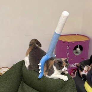 猫咪讨伐棒逗猫棒耐抓耐咬自嗨解闷神器互动型宠物专用玩具可爱