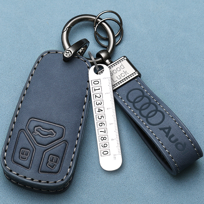 2024款奥迪A4L钥匙套q2l专用q3l折叠Q5L男士a6l动感型a7汽车包扣