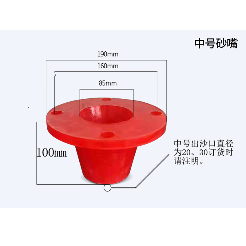 旋流器沉沙嘴聚氨酯制品细沙回收设备配件陶瓷碳化硅沉沙嘴喷嘴