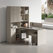 财务办公桌办公室卡座双人会计办公桌办公家具面对面职员桌椅组合