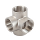 6分五通内螺纹DN50水管接头配件 墙角三通304不锈钢立体四通2