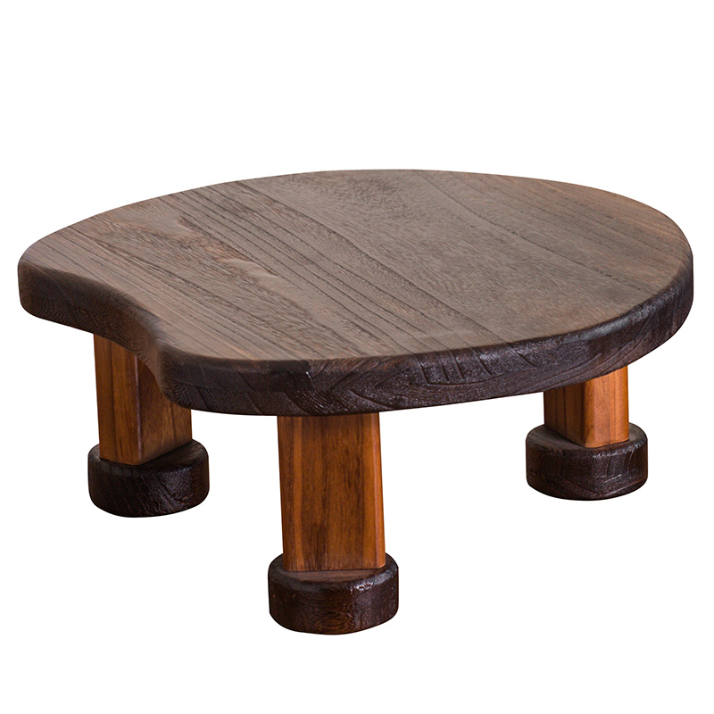 新中式实木飘窗桌小圆桌榻榻米小茶几茶桌炕桌坐地矮桌窗台桌子