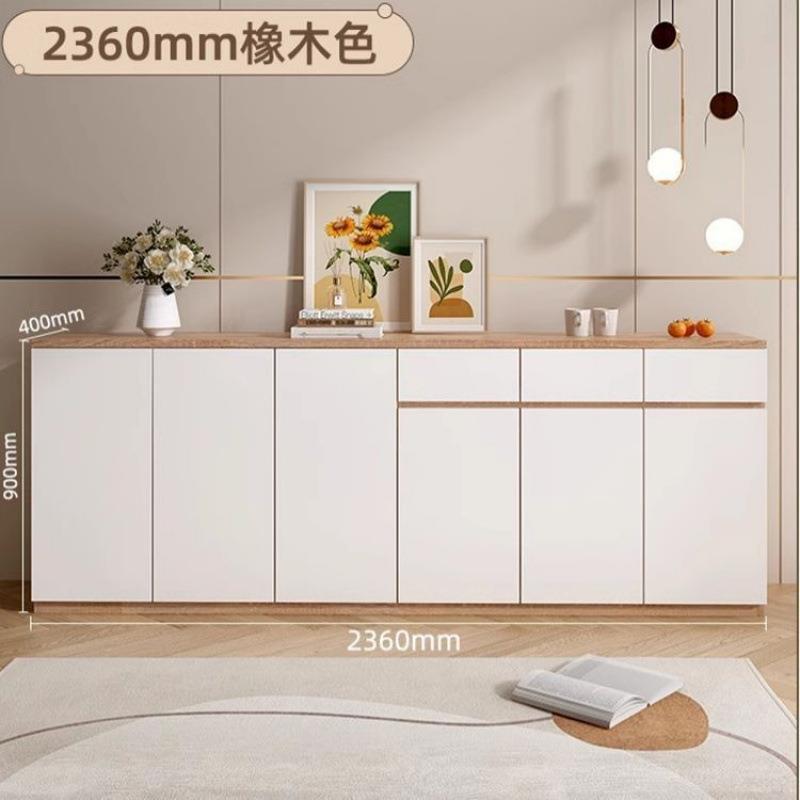 实木储物柜餐边柜一体靠墙柜子现代简约厨房置物柜酒柜客厅靠墙