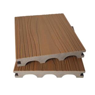 户外高端拱形共挤塑木地板24-140mm景观庭院别墅平台露台阳台铺装