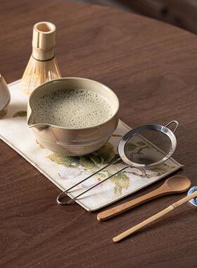 咨专款抹茶33910套组五件本陶瓷抹茶碗茶筅套立茶勺百立询宋代点