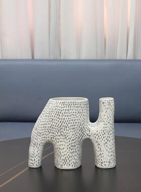 现简约0266创意象形树脂花器办代室书房卧室客厅家餐厅公玄关居装