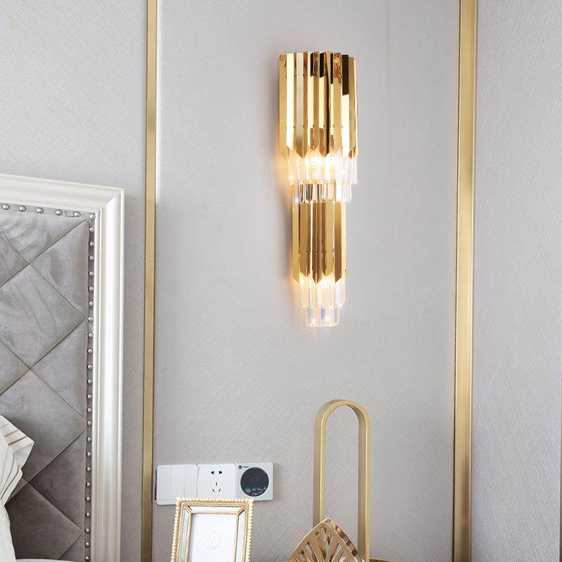 轻奢室内水晶壁灯led客厅卧室过道床头现代简约创意灯壁挂式灯具