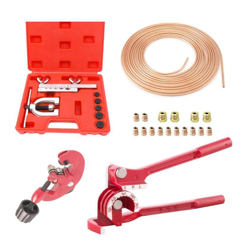 5孔双层翻边铜管扩管器 刹车管扩孔铆管器