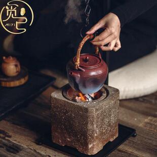 觅己手工铁艺茶室自在钩中式复古台式桌面铸自在钩围炉煮茶零配件