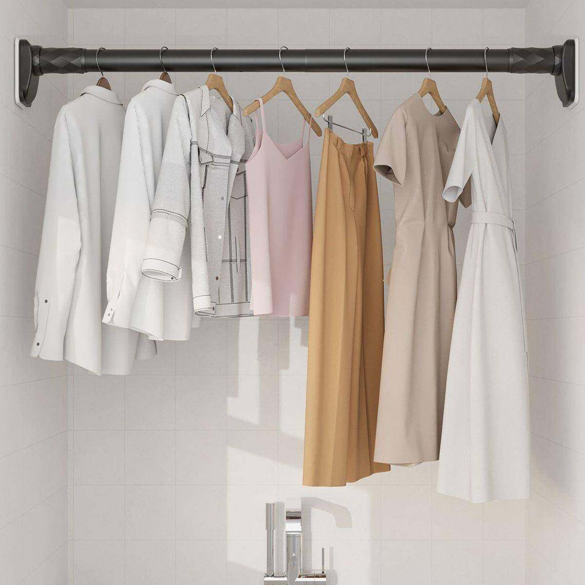 免打孔伸缩晾衣杆阳台窗帘杆衣柜挂衣杆撑杆晾衣架卫生间伸缩杆厂,纺织面料/辅料/配套,纺织机械配件,淘宝优惠券,粉丝福利购,淘宝优惠卷