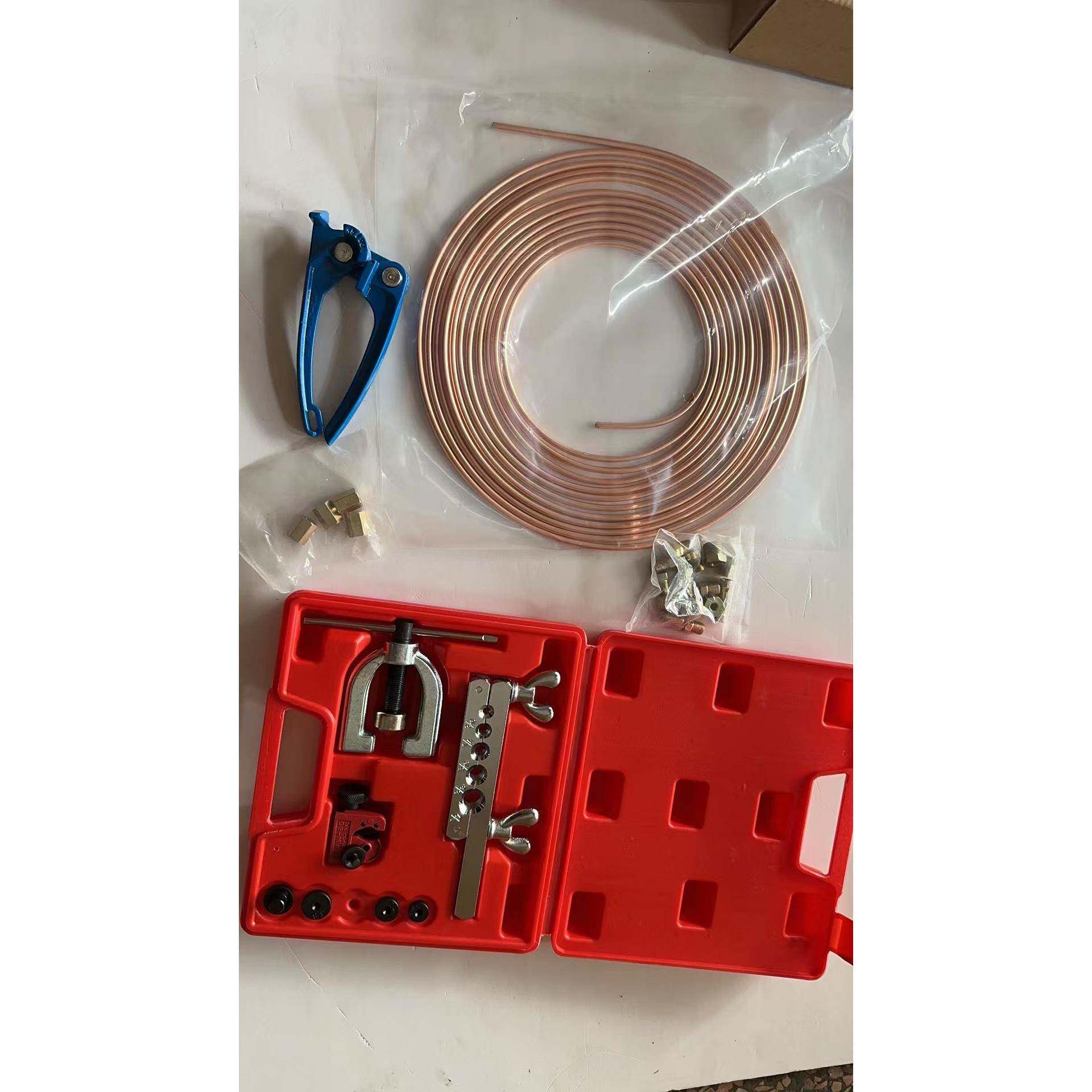 汽车维修工具套筒扳手组合五金红盒工具套装2号加弯管器扳手组合