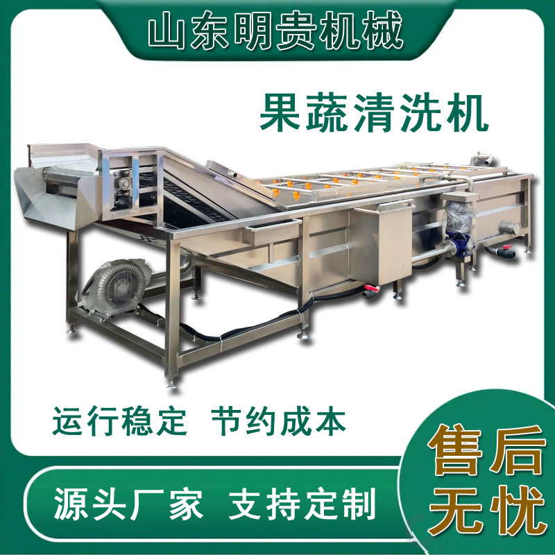 草莓气泡清洗机花生大枣黄瓜香喷淋式气泡清洗设备山野菜清洗线
