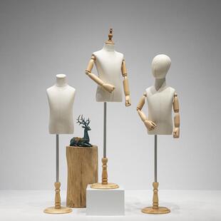 儿童模特人偶人台小孩女童服装童装店橱窗道具童装模特展示架全身