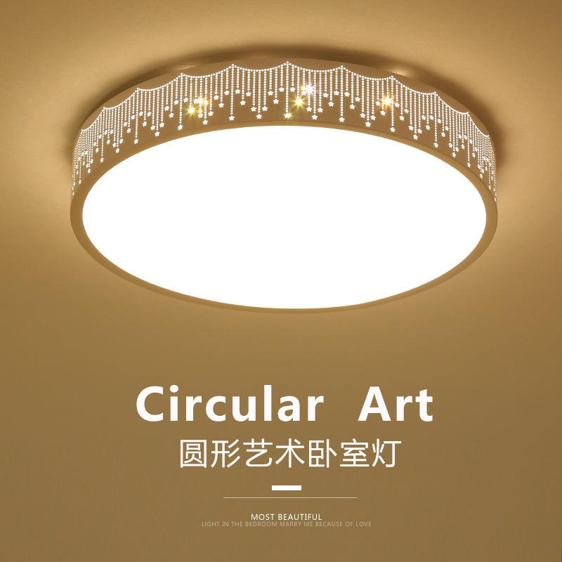 包邮LED吸顶灯圆形浪漫卧室灯异形儿童房灯现代简约客厅灯餐厅灯