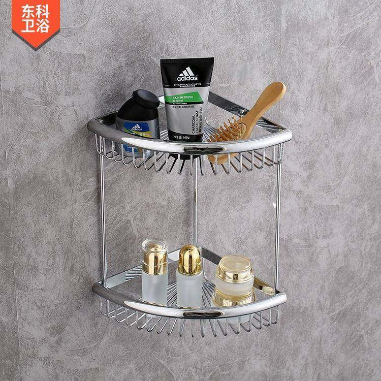 卫生间三角架转角架双层角架银色三角篮洗澡间置物架镀铬562铜篮,农用物资,其他肥料,淘宝优惠券,粉丝福利购,淘宝优惠卷