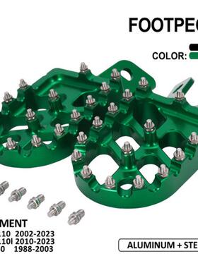 适用于KLX110/110LKX60越野摩托改装配件CNC铝合金脚踏脚蹬