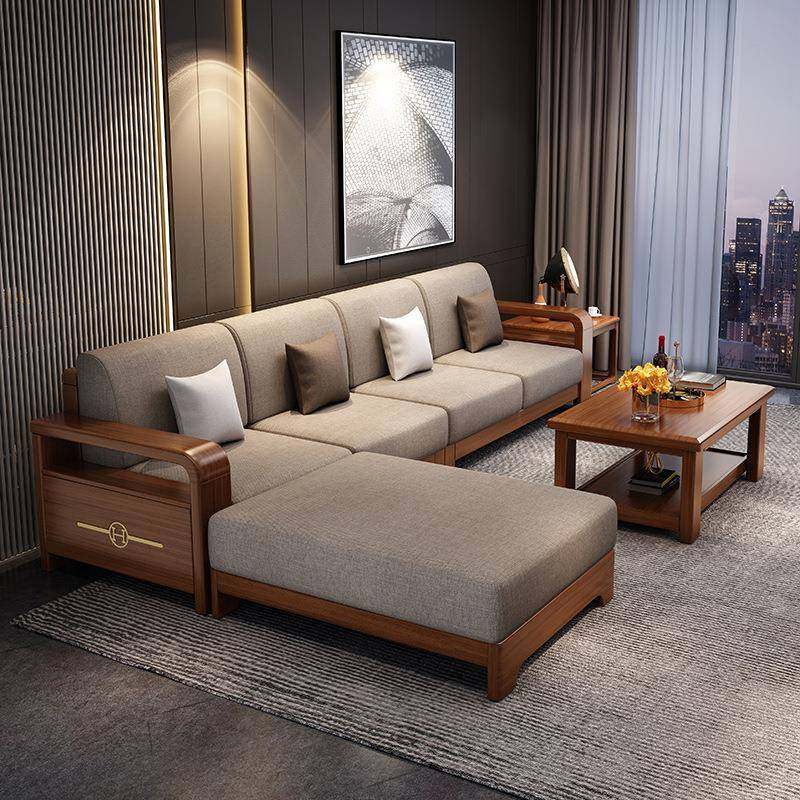胡桃木实木沙发组合现代简约客厅新中式转角贵妃储物小户型家具,鲜花速递/花卉仿真/绿植园艺,割草机/草坪机,淘宝优惠券,粉丝福利购,淘宝优惠卷