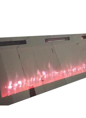 电商美式电壁炉LED仿真火焰加热嵌入式家用装饰取暖器壁炉