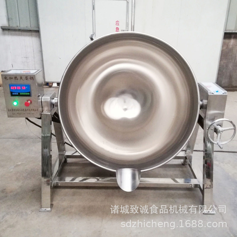生产电加热夹层锅食堂熬粥锅不锈钢可倾出料红豆蒸煮锅