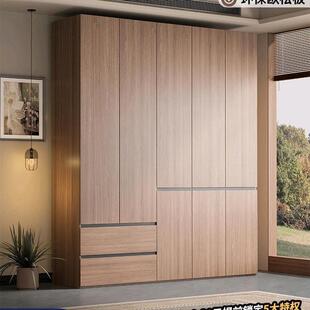 一门到顶衣柜深60cm主卧室家用平开门现代简约组装大容量实木衣橱