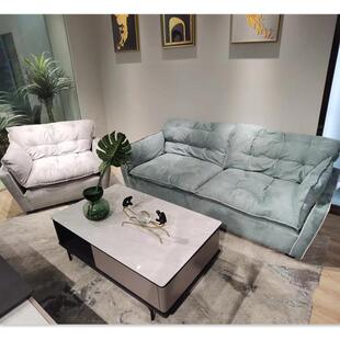 sorrento沙发索伦托沙发云朵沙发羽绒超软客厅磨砂布直排布艺沙发