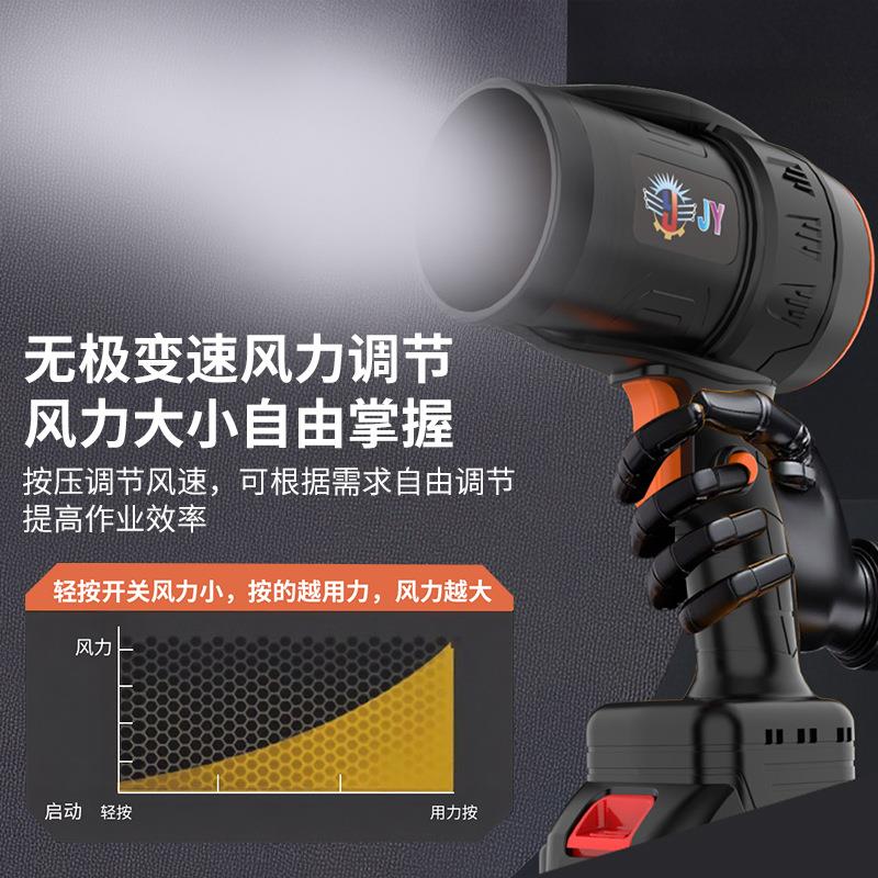 无刷锂电暴风机吹树叶吹水大功率无线车载家用充电涡轮增压风机