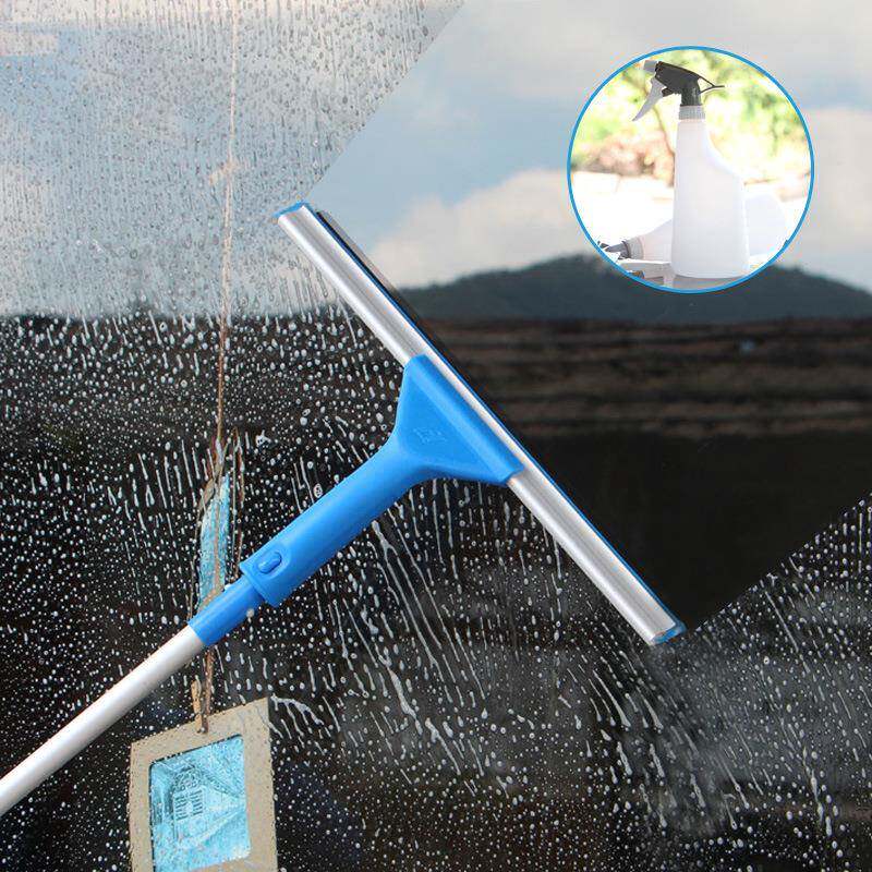 厂家直销 高空玻璃刮铝伸缩杆套装 擦窗器 刮水器清洁工具