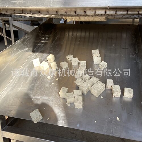 全自动鱼豆腐千页豆腐切块机 山楂糕切条切块机 干豆腐豆皮切块机