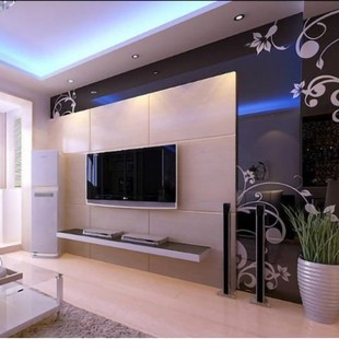 武汉厂家定制做钢化烤漆艺术玻璃电视餐厅背景墙桌面黑底白藤圆圈