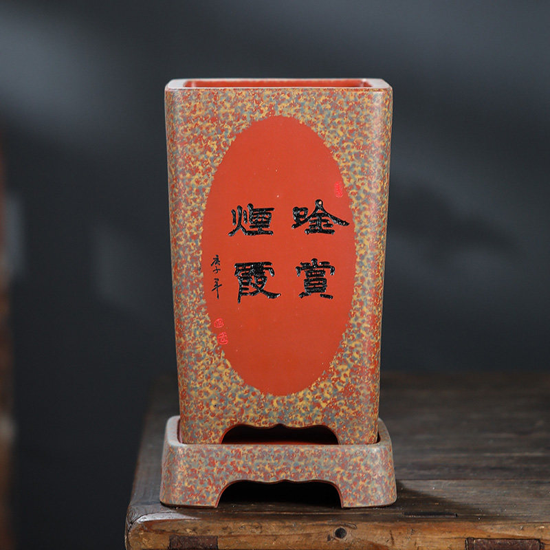 创意悬崖绿植古典四方高兰花盆精品紫砂花盆养花客厅装饰桌面室内,鲜花速递/花卉仿真/绿植园艺,花盆,淘宝优惠券,粉丝福利购,淘宝优惠卷