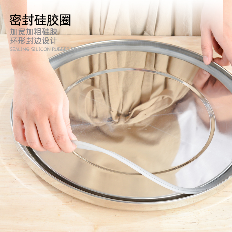 不锈钢米桶家用50斤装防虫防潮密封米缸加厚储米箱大米收纳盒