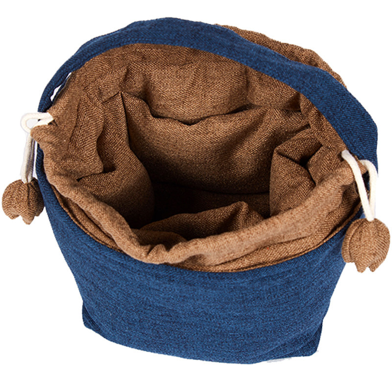 吉佰家手提新款加厚茶具杯袋便携袋茶具包袋一壶四杯布袋茶人旅行