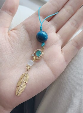 流浪者神之眼挂件吊坠 散兵金羽吊坠钟离手机挂件学生书包包挂饰