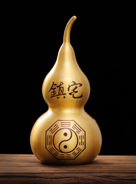 铜开口八卦葫芦开盖铜镇宅招财转运大小号挂件客厅办公室家居摆件