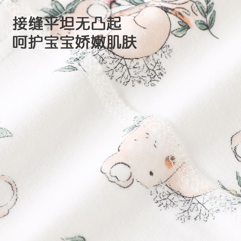 宝宝套装偏开春秋冬纯棉分体幼儿男女童内衣高腰pp裤婴儿衣服