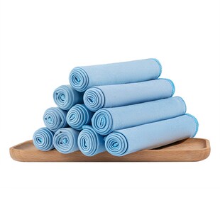 擦玻璃神器镜面无痕抛光抹布强吸水不掉毛浴室酒杯清洁毛巾保洁布