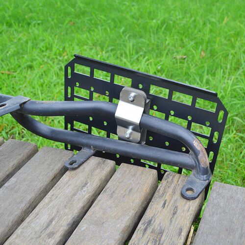 踏板摩托车战术边箱挂板电动车侧边包支架复古侧货架侧箱置物架