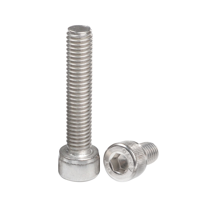 304不锈钢内六角螺丝m2/m2.5/m3/m4/m5圆柱头杯头6角锣丝螺栓6个