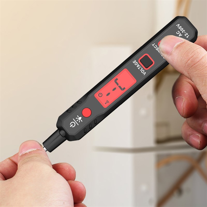 数显感应式测电笔电工专用查断点家用螺丝刀电笔智能显电压试电笔