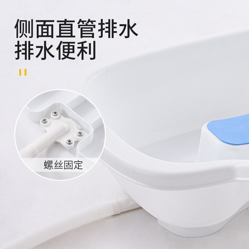卧床老人专用洗头盆家用大人平躺床上洗发盆病人孕妇洗头软垫脸盆