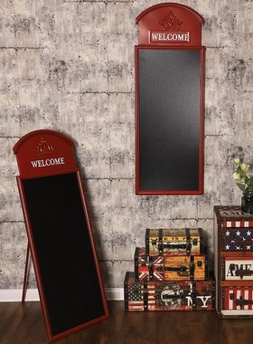 创意装饰水晶球复古电话亭黑板咖啡厅风摆件结婚送女孩家居灯节店